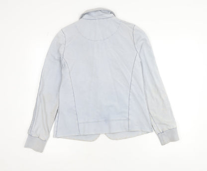 Geisha Women's Blue Cotton Stretch Blazer Jacket Size 12