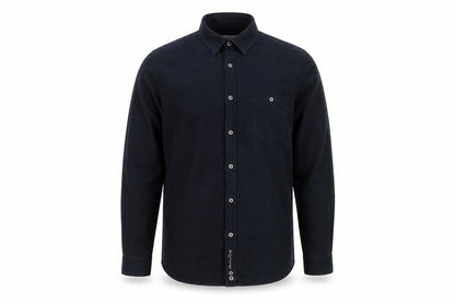 Front view of Massimo Dutti Blue Corduroy Button-Up Shirt Teens, size 14