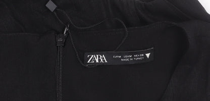 Zara Women Black M Strapless Mini Cut Out Dress