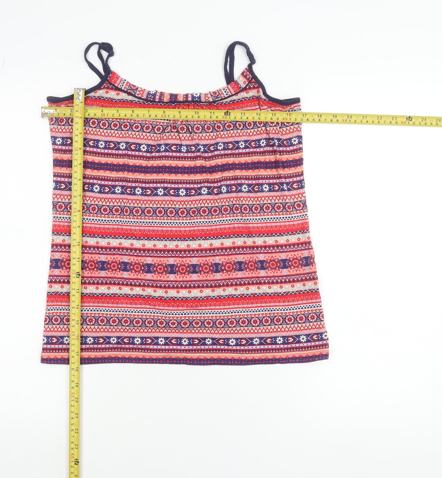 Dunnes Stores Women’s Multicoloured Geometric Camisole Tank Top Size 14