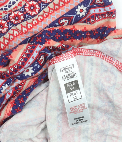 Dunnes Stores Women’s Multicoloured Geometric Camisole Tank Top Size 14