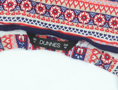 Dunnes Stores Women’s Multicoloured Geometric Camisole Tank Top Size 14