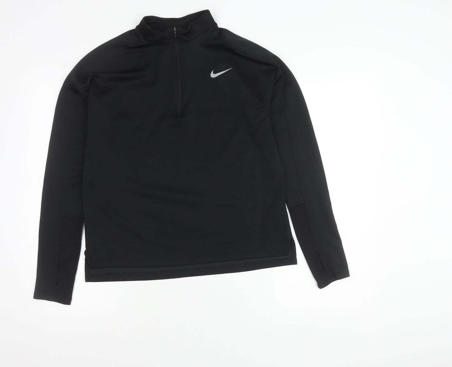 Nike Dri-FIT Women's Black Medium Running 1/2 Zip Track Jacket