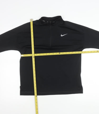 Nike Dri-FIT Women's Black Medium Running 1/2 Zip Track Jacket