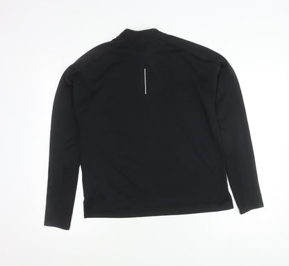 Nike Dri-FIT Women's Black Medium Running 1/2 Zip Track Jacket