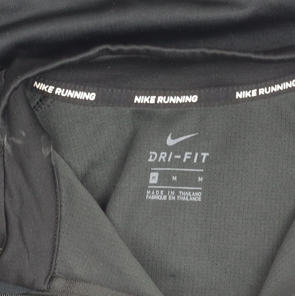 Nike Dri-FIT Women's Black Medium Running 1/2 Zip Track Jacket