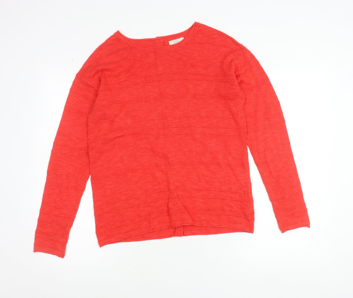 Womens UK Size 6 Fat Face Red Cardigan Jumper