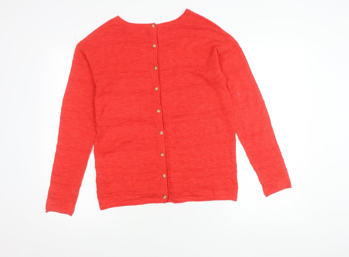 Womens UK Size 6 Fat Face Red Cardigan Jumper