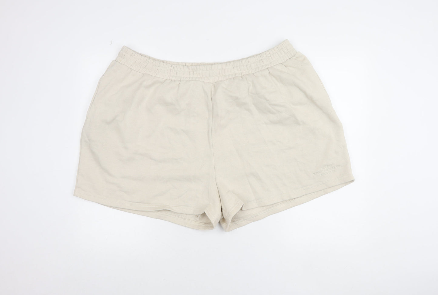 PrettyLittleThing Women’s Beige Plus Size 2XL Sweat Shorts