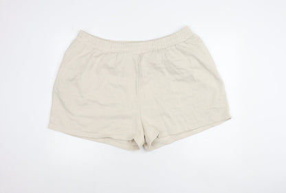 PrettyLittleThing Women’s Beige Plus Size 2XL Sweat Shorts