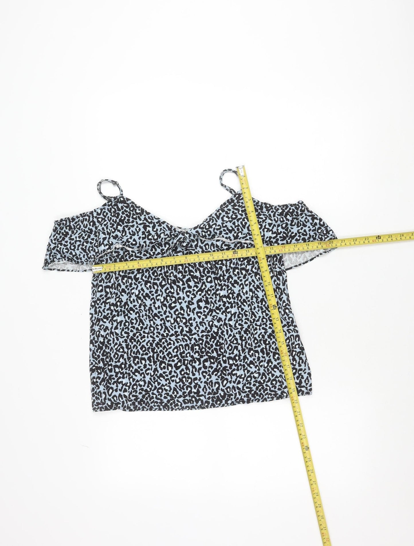 Oasis Women’s Blue Animal Print Viscose Camisole Top Size 10