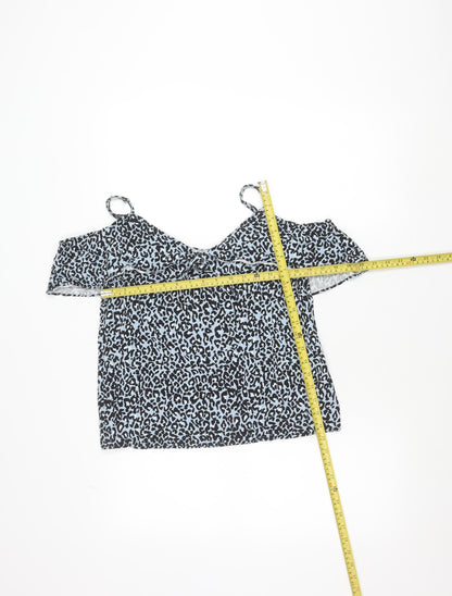 Oasis Women’s Blue Animal Print Viscose Camisole Top Size 10
