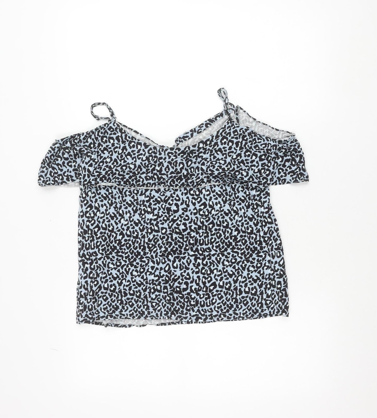 Oasis Women’s Blue Animal Print Viscose Camisole Top Size 10