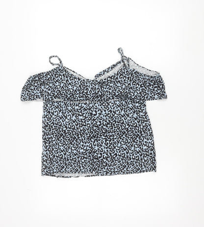 Oasis Women’s Blue Animal Print Viscose Camisole Top Size 10