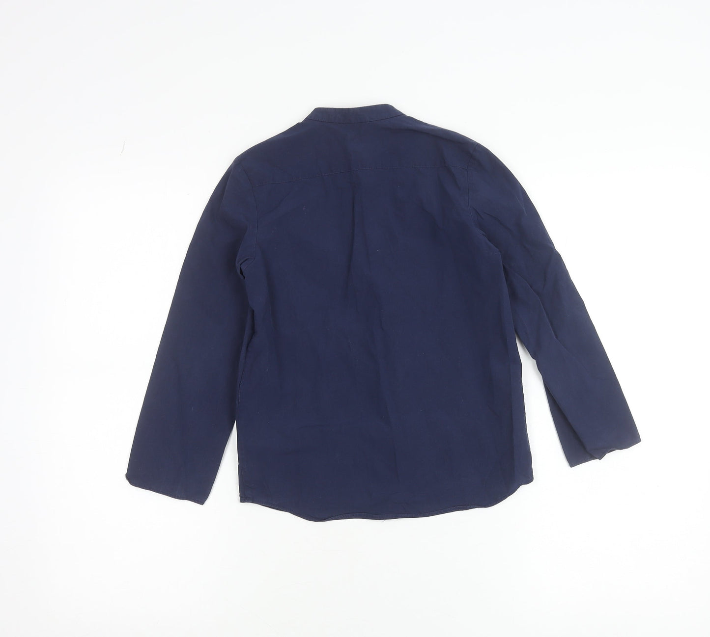 COS Boys Blue 7-8 Years Cotton Long Sleeve Button-Up Shirt