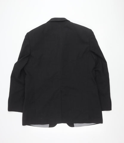 Marks and Spencer Men’s Charcoal Grey Wool Blend 44 M Regular Fit 3 Button Blazer