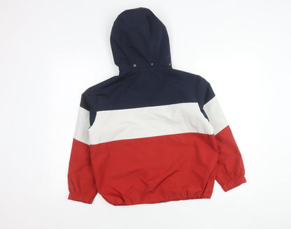 Zara Boys Multicoloured 9-10 Years Hooded Windbreaker Jacket