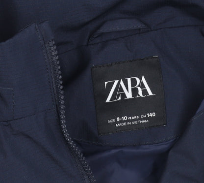 Zara Boys Multicoloured 9-10 Years Hooded Windbreaker Jacket