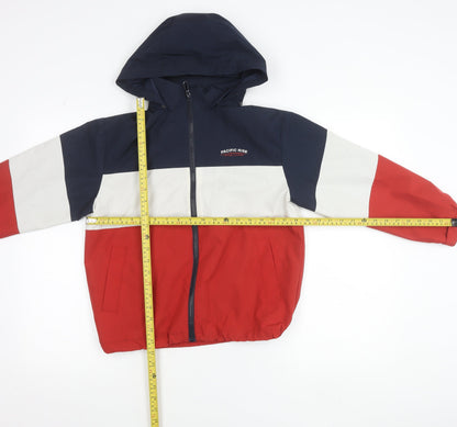 Zara Boys Multicoloured 9-10 Years Hooded Windbreaker Jacket