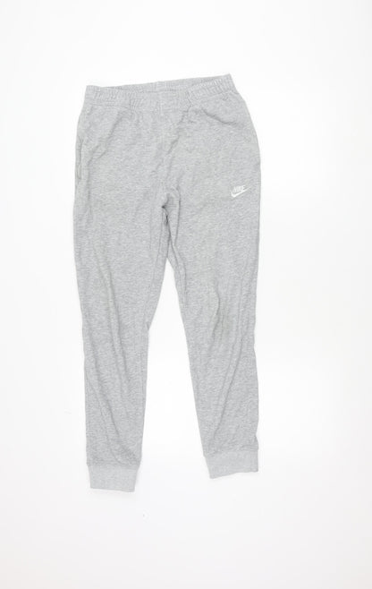 Nike Men's Grey Jogger Sweatpants Small Regular Fit with Pockets