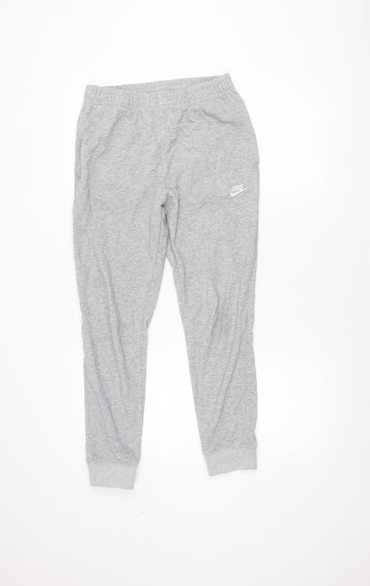 Nike Men's Grey Jogger Sweatpants Small Regular Fit with Pockets