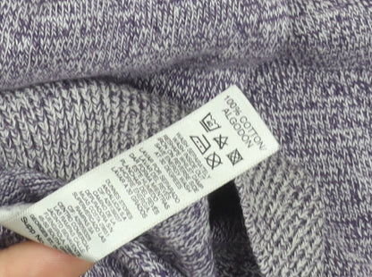 Dunnes Men’s Purple V-Neck Cotton Knit Pullover Jumper Size M