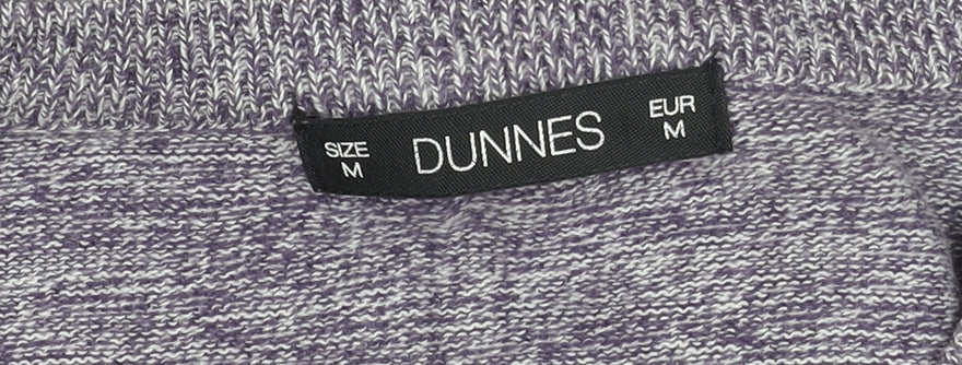 Dunnes Men’s Purple V-Neck Cotton Knit Pullover Jumper Size M