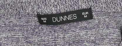 Dunnes Men’s Purple V-Neck Cotton Knit Pullover Jumper Size M