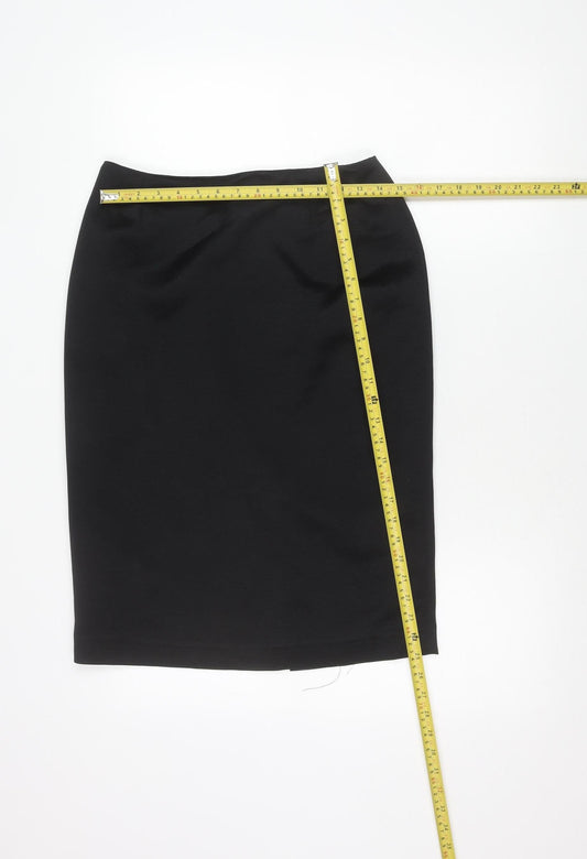 Michel Ambers Women’s Black Size 12 Pencil Skirt Workwear Formal