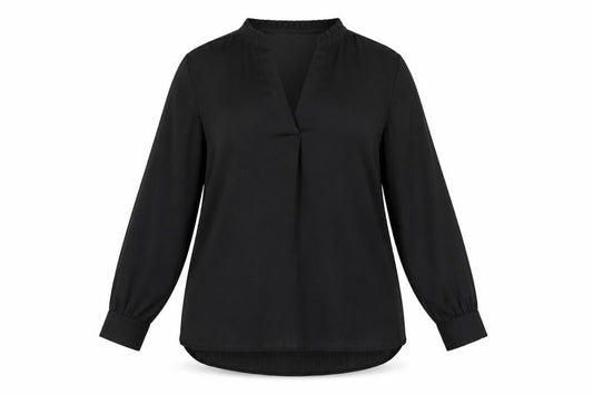 Dunnes Women’s Black Size 12 Long Sleeve Tunic Blouse