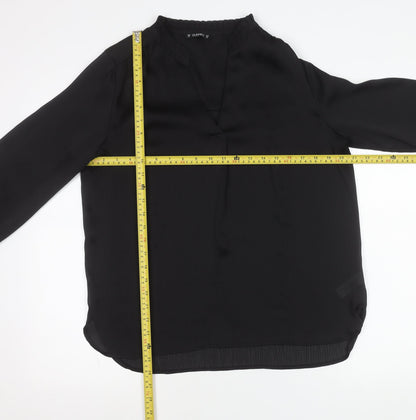 Dunnes Women’s Black Size 12 Long Sleeve Tunic Blouse