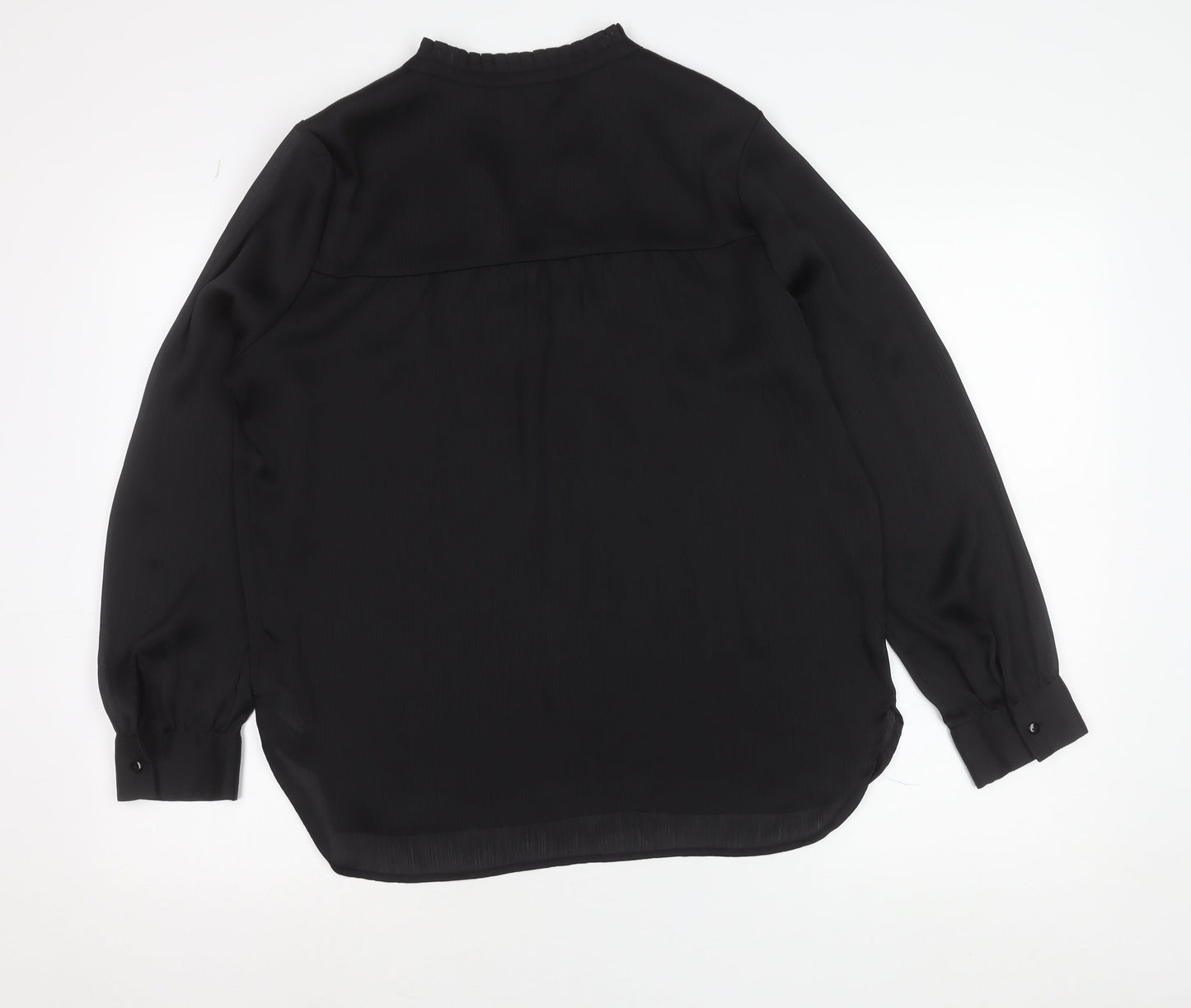 Dunnes Women’s Black Size 12 Long Sleeve Tunic Blouse