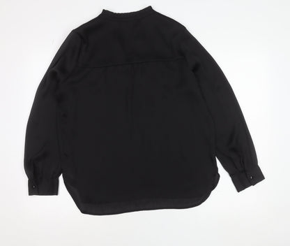 Dunnes Women’s Black Size 12 Long Sleeve Tunic Blouse