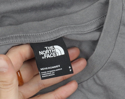 The North Face Mens Grey Short Sleeve Crew Neck T-Shirt Size S Regular Fit
