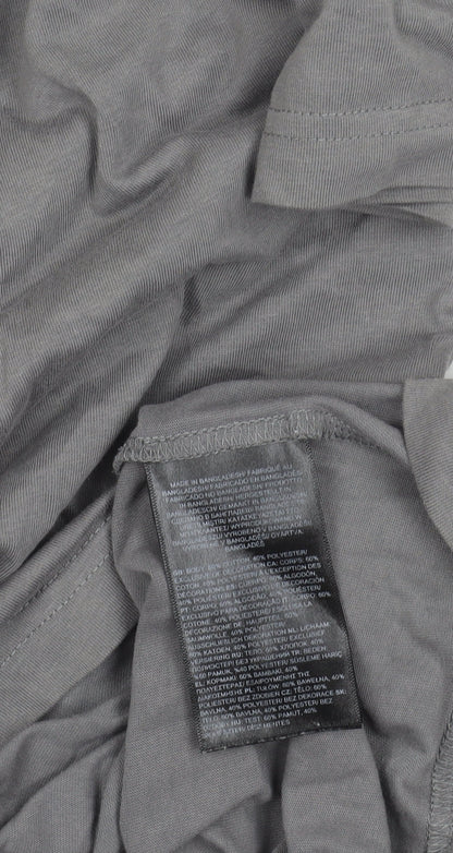 The North Face Mens Grey Short Sleeve Crew Neck T-Shirt Size S Regular Fit