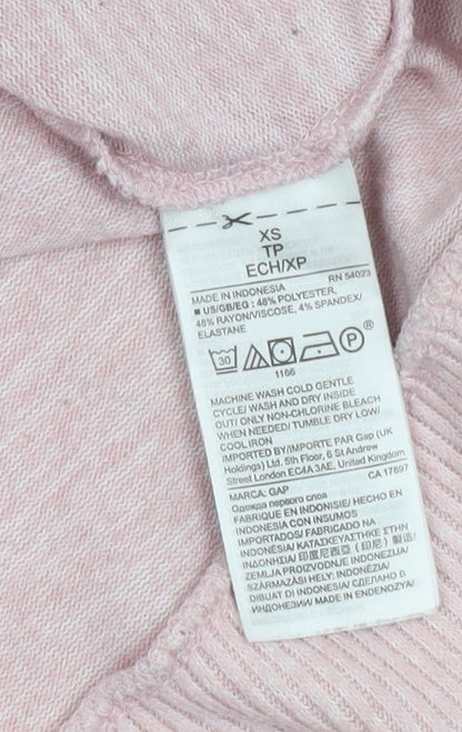 GAP Women’s Pink Cowl Neck Long Sleeve Pullover Jumper XS