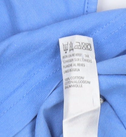 Marks & Spencer Women Blue Cami Nightshirt UK 12 Cotton Sleeveless
