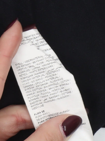 Puma Men's Black Short Sleeve Cotton Crew Neck T-Shirt Size S