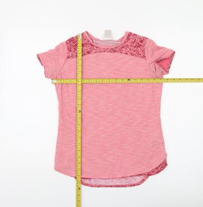 Decathlon Girls Pink Short Sleeve Lightweight Active T-Shirt 14-15 Years