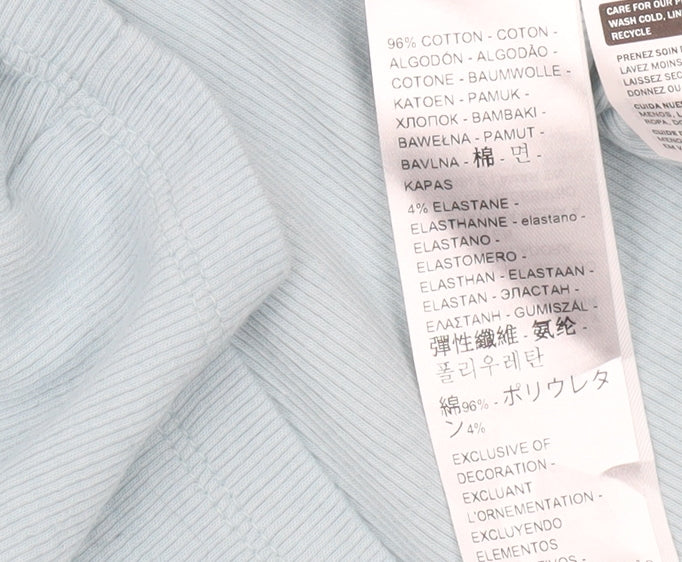 Levi's Women's Blue Basic Cotton T-Shirt Size L Short Sleeve