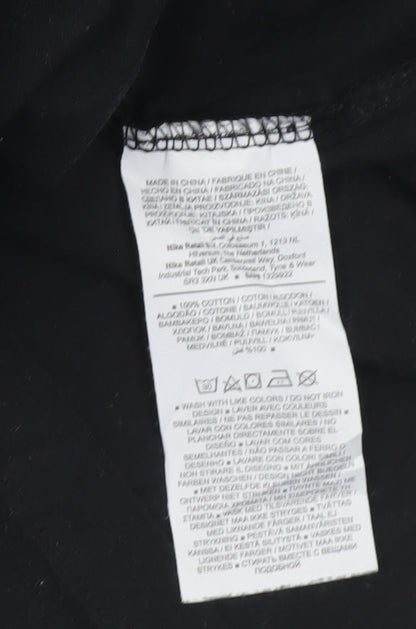 Nike Men's Black Small Graphic Logo Sports T-Shirt