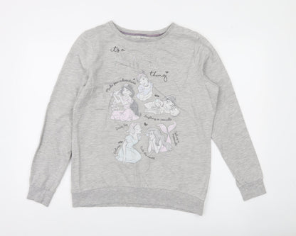 Disney at George Grey Princess Sweatshirt Women UK 12-14 Cotton Blend