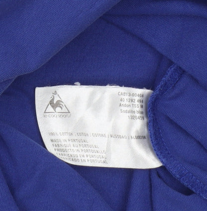 Le Coq Sportif Men’s Blue Graphic Cotton T-Shirt Size S
