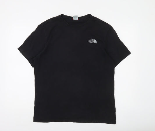 The North Face Men's Black Large Cotton Crew Neck T-Shirt
