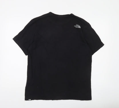 The North Face Men's Black Large Cotton Crew Neck T-Shirt