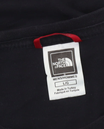The North Face Men's Black Large Cotton Crew Neck T-Shirt