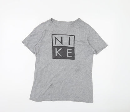 Nike Boys Grey Athletic Cut Logo T-Shirt 12-13 Years