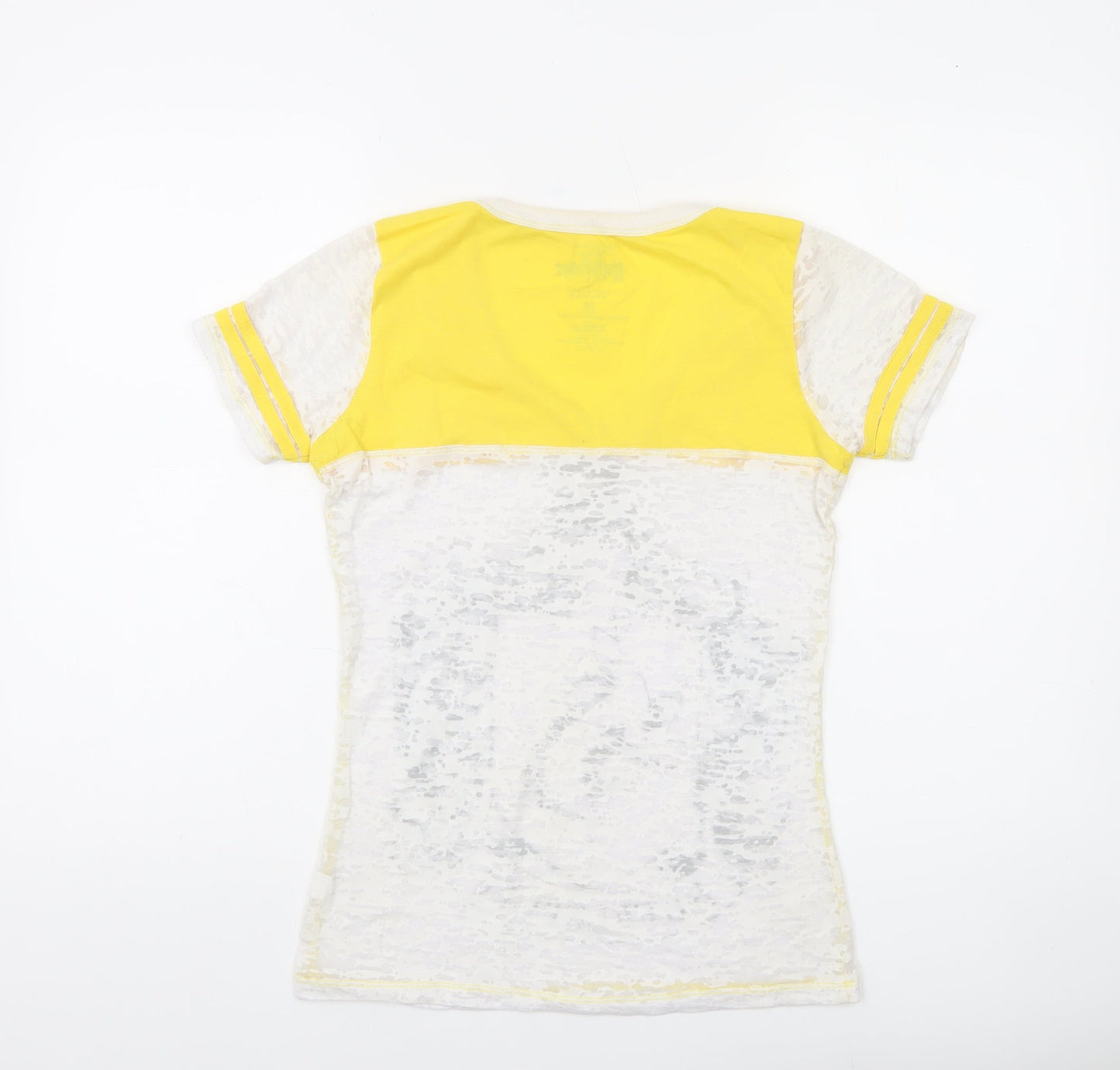Harry Potter Hufflepuff Women’s Yellow V-Neck Slim Fit T-Shirt M