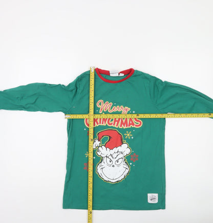 The Grinch Boys Green Long Sleeve Christmas Pyjama Top 11-12 Years