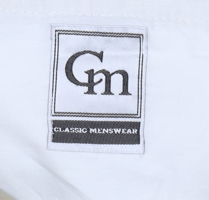 Classic Menswear Men's Beige Chino Trousers 38S Regular Fit